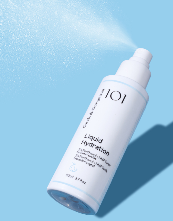 Geek & Gorgeous Liquid Hydration Зволожувальний спрей-тонер з пантенолом, 110 мл