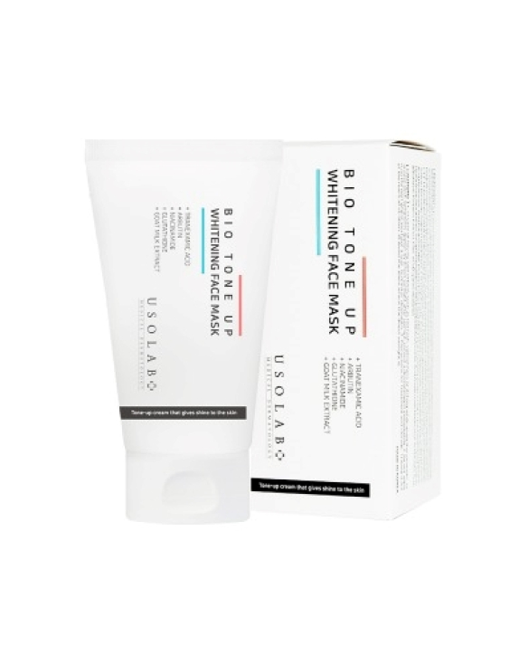 Usolab Bio Tone Up Whitening Mask маска для освітлення шкіри та миттєвого сяяння, 50 мл
