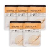 Derma Factory Tranexamic Acid 1% Sheet Mask Освітлююча тканинна маска для обличчя для вирівнювання тону та проти пігментації, 23 мл