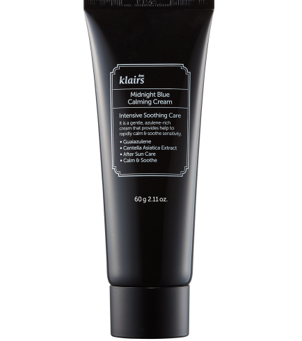 Dear, Klairs Midnight Blue Calming Cream Заспокійливий нічний крем для обличчя, 60 мл