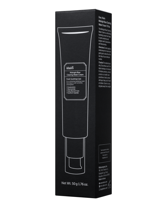 Dear, Klairs Midnight Blue Clearing Water Cream Зволожуючий крем-гель для обличчя, 50 мл