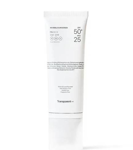 Transparent Lab Invisible Sunscreen SPF50+ невидимий сонцезахисний крем для обличчя, 100 мл