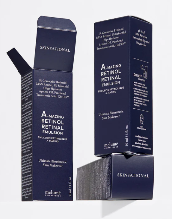 Melumé Skinscience A-Mazing Retinol Retinal Emulsion Нічна емульсія для обличчя з ретиноїдом та ретиналем, 30 мл