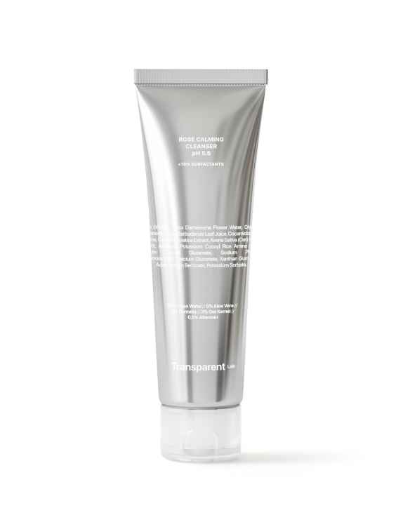 Transparent Lab Rose Calming Cleanser pH 5.5 ніжний очищуючий гель для обличчя, 150 мл
