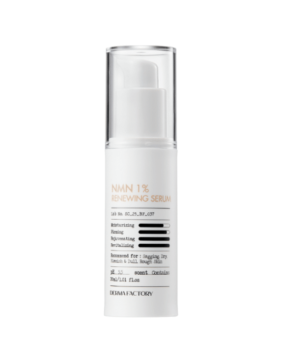 Derma Factory NMN 1% Renewing Serum Оновлююча антиоксидантна сироватка для обличчя, 30 мл
