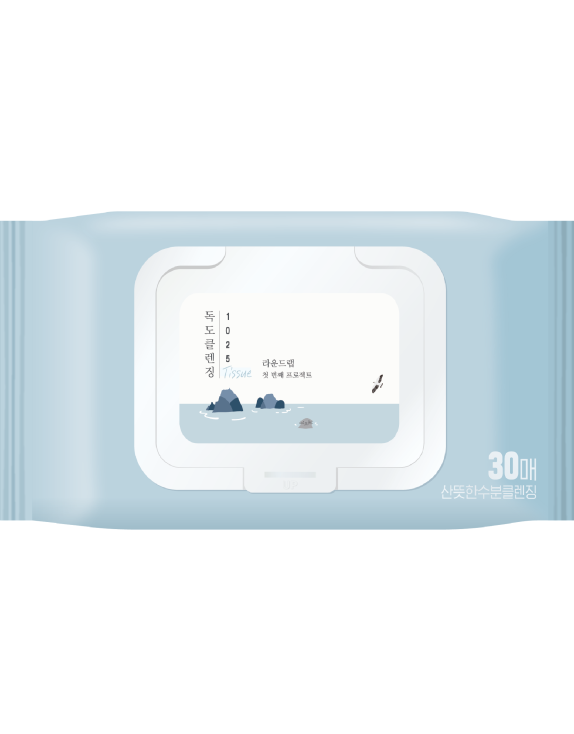 ROUND LAB 1025 Dokdo Cleansing Tissue Очищувальні серветки для обличчя, 30 шт