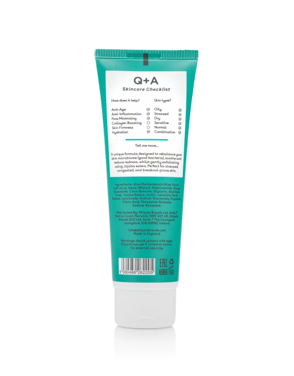 Q+A Niacinamide Gentle Exfoliating Cleanser Очищуючий засіб для обличчя з ніацинамідом, 125 мл