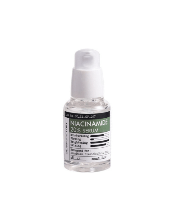 Derma Factory Niacinamide 20% Serum Сироватка для обличчя з ніацинамідом для себорегуляції та зменшення висипань, 30 мл