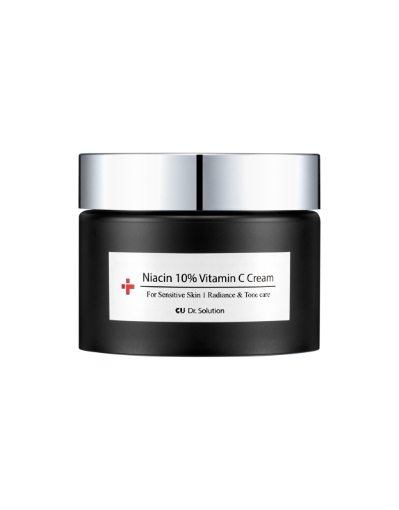 Cuskin Dr. Solution Niacin 10% Vitamin C Cream Освітлюючий антиоксидантний крем з ніацинамідом 10% та вітаміном С, 50 мл