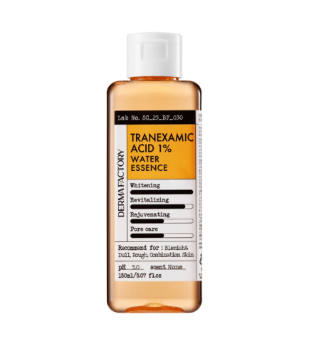 Derma Factory Tranexamic Acid 1% Water Essence Освітлюючий тонер-есенція для обличчя для вирівнювання тону шкіри, 150 мл