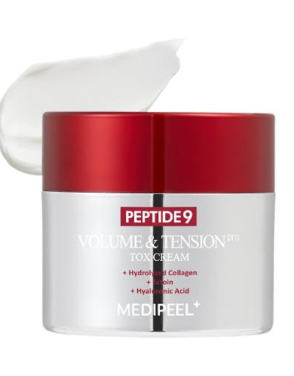 MEDI-PEEL Peptide 9 Volume And Tension Tox Cream Антивіковий крем для обличчя з пептидами та волюфіліном, 50 мл