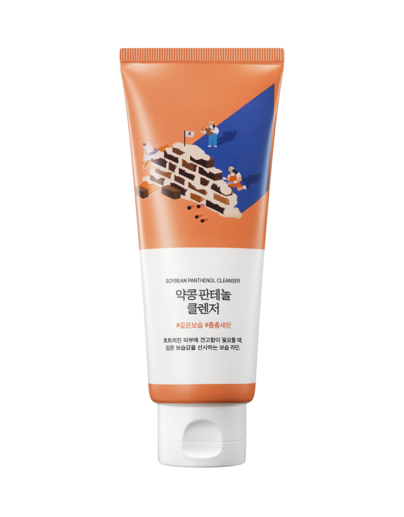 ROUND LAB Soybean Panthenol Cleanser Очищуюча пінка для обличчя з соєвими бобами та пантенолом, 150 мл