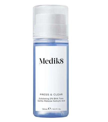 Medik8 Press & Clear Щоденний BHA-тонер для відлущення шкіри, 150 мл