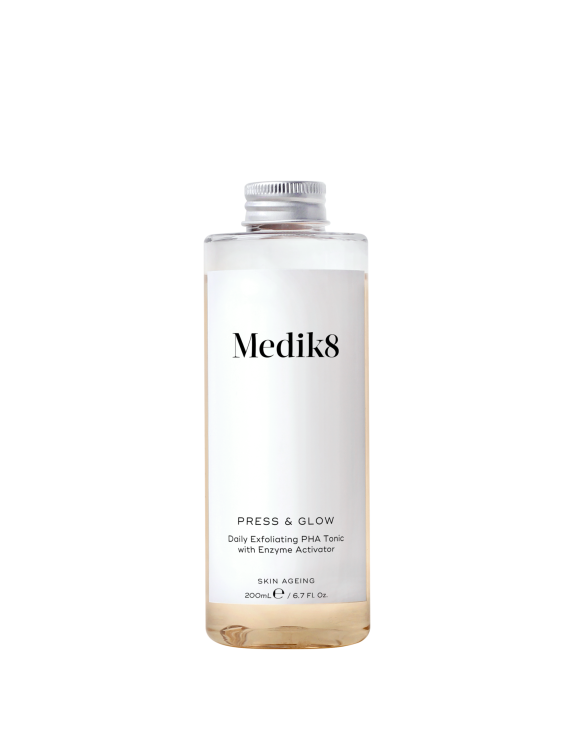 Medik8 Press & Glow Refill Змінний флакон тонера з PHA-кислотами, 200 мл