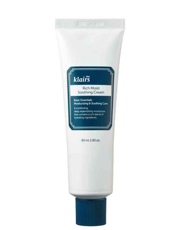 Dear, Klairs Rich Moist Soothing Cream Зволожуючий заспокійливий крем для обличчя, 80 мл