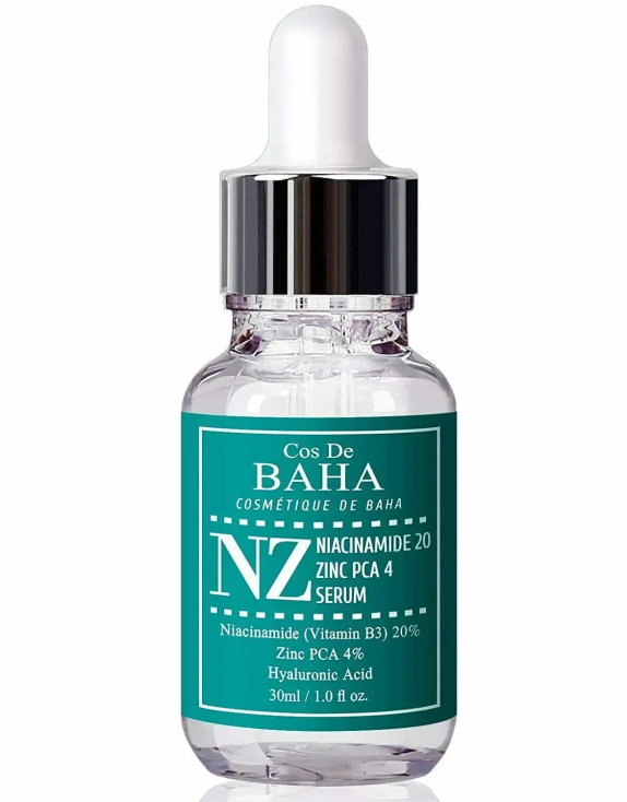 Cos De Baha Niacinamide 20% + Zinc 4% Serum концентрована сироватка з ніацинамідом і цинком, 30 мл