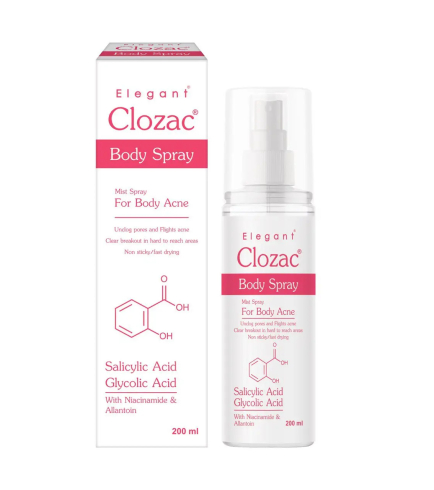 Clozac Anti-Acne Body Spray Спрей для тіла проти акне, 200 мл