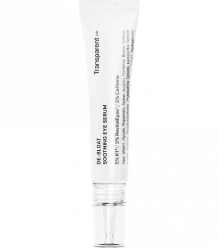 Transparent Lab De-Bloat Soothing Eye Serum заспокійлива сироватка для зони навколо очей, 15 мл