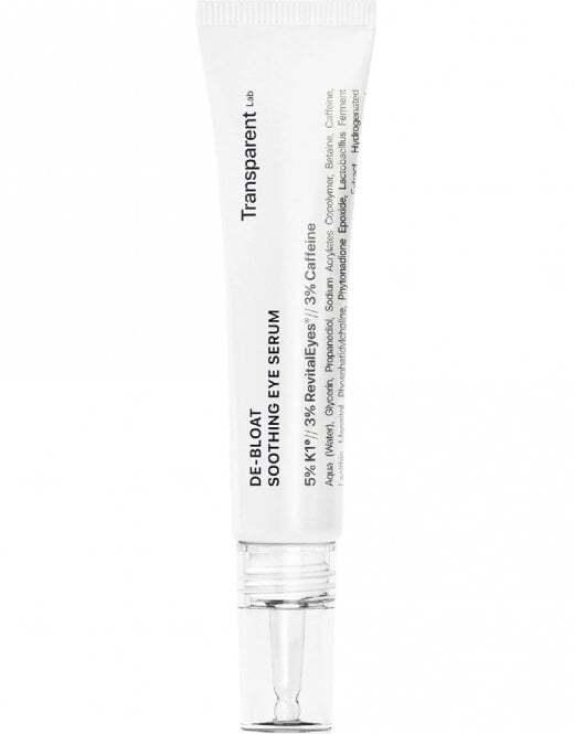 Transparent Lab De-Bloat Soothing Eye Serum заспокійлива сироватка для зони навколо очей, 15 мл