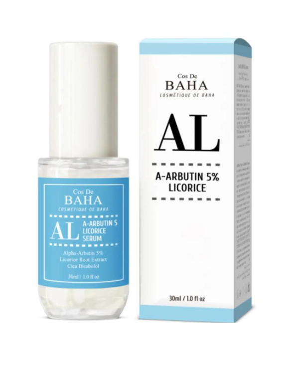Cos De Baha Alpha-Arbutin 5% + Licorice Serum освітлювальна сироватка з арбутином і лакрицею, 30 мл