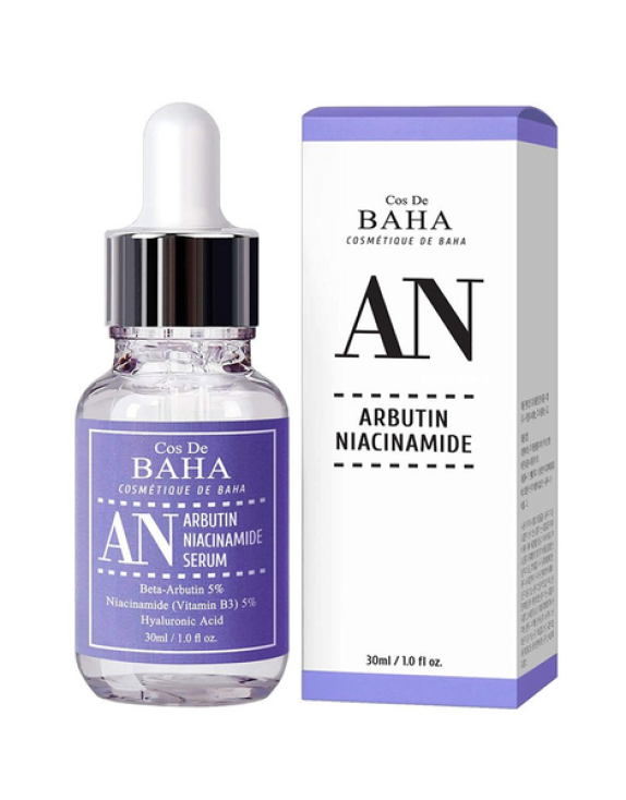 Cos De Baha Arbutin + Niacinamide Serum (AN) сироватка для освітлення шкіри та вирівнювання тону, 30 мл