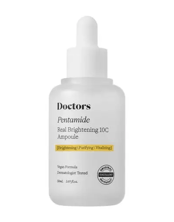 Doctors Pentamide Real Brightening 10C Ampoule Освітлююча сироватка для обличчя для вирівнювання тону шкіри, 50 мл