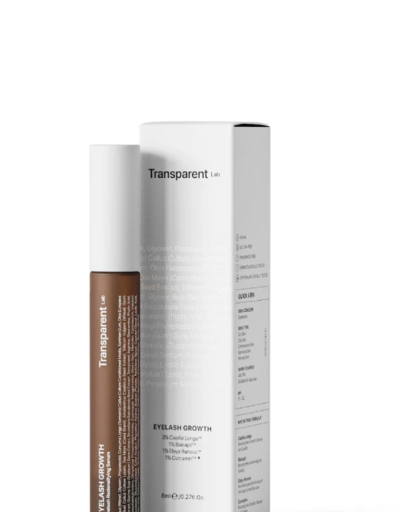 Transparent Lab Eyelash Growth Serum сироватка для росту вій та брів, 8 мл