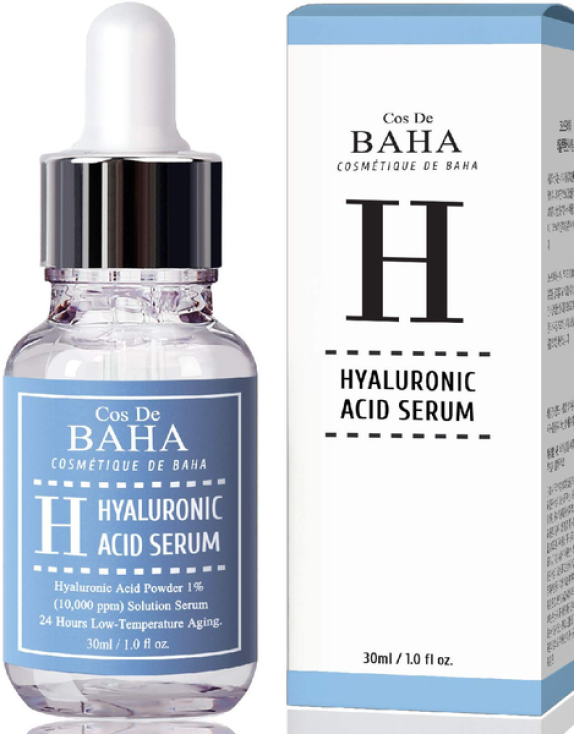 Cos De Baha Hyaluronic Acid Serum (H) сироватка з гіалуроновою кислотою для зволоження шкіри, 30 мл