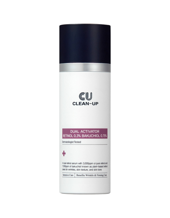 Clean-Up Dual Activator Retinol 0.3% Bakuchiol 0.75% Сироватка з ретинолом 0,3 % та бакучіолом 0,75 %, 30 мл
