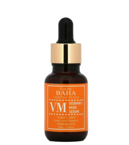 Cos De Baha Vitamin C Facial Serum with MSM (VM) сироватка з вітаміном С і феруловою кислотою, 30 мл