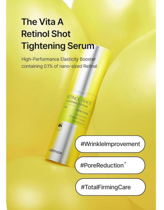 CELIMAX The Vita-A Retinol Shot Tightening Serum Сироватка з ретинолом 0,1 %, 30 мл