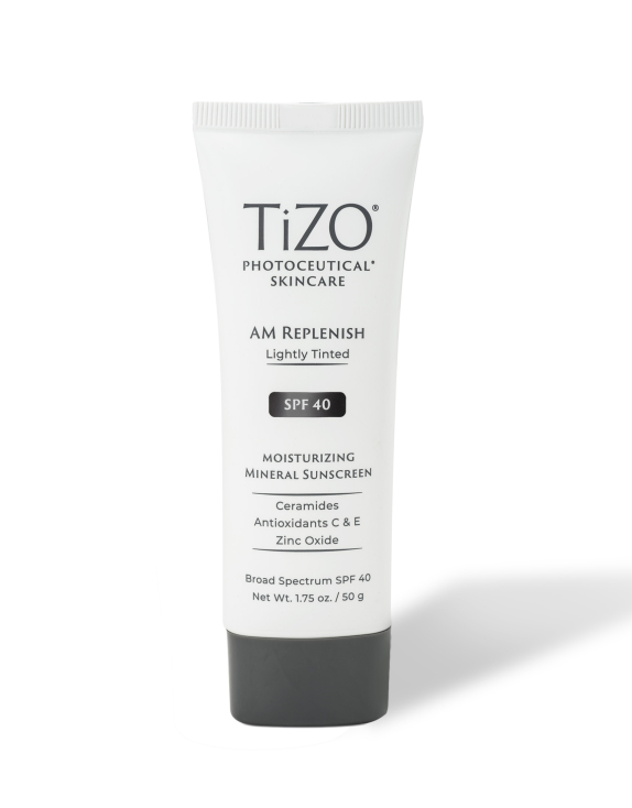TiZO AM Replenish Lightly Tinted SPF 40 денний поживний крем для обличчя з легким відтінком, 50 г