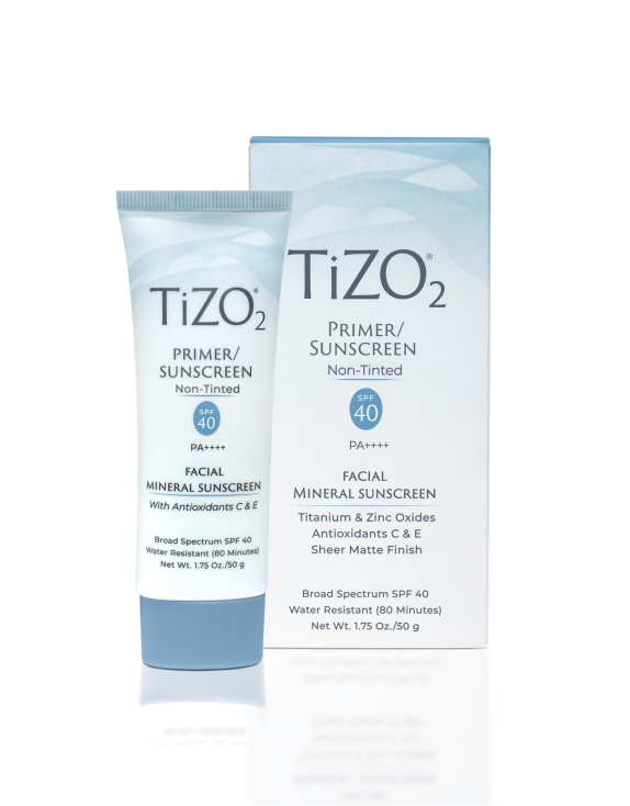 TiZO 2 Facial Primer/Sunscreen SPF 40 мінеральний сонцезахисний крем-праймер для обличчя без відтінку, 50 г