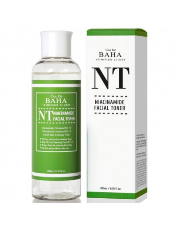 Cos De Baha Niacinamide Toner (NT) тонер з ніацинамідом для проблемної шкіри, 200 мл