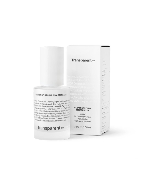 Transparent Lab Ceramide Repair Moisturizer відновлююча зволожуюча сироватка з керамідами, 30 мл