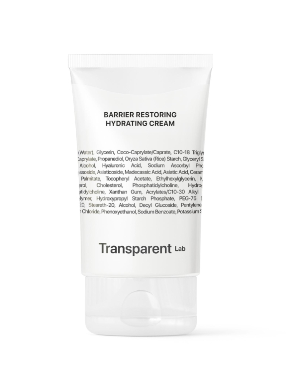 Transparent Lab Barrier Restoring Hydrating Cream відновлюючий зволожуючий крем для обличчя, 50 мл