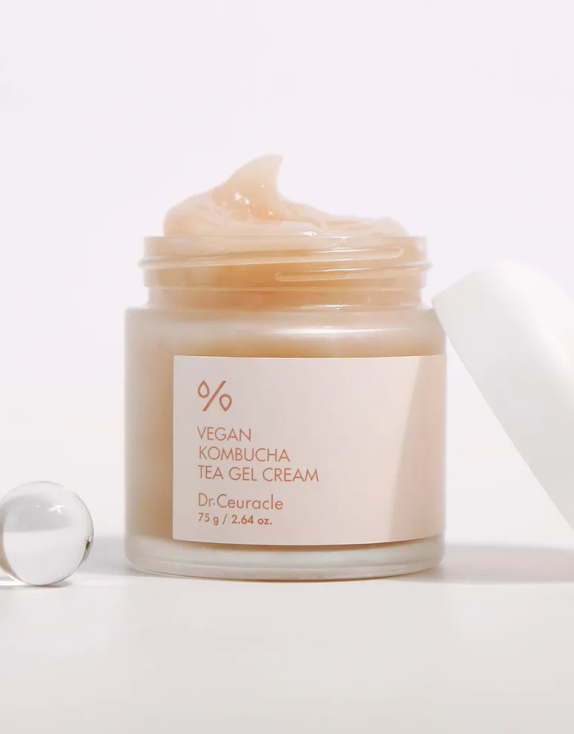 Dr. Ceuracle Vegan Kombucha Tea Gel Cream Зволожуючий крем-гель для обличчя з комбучею, 75 г