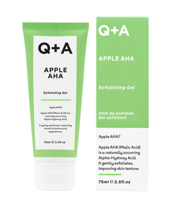 Q+A Apple AHA Exfoliating Gel Відлущуючий гель для обличчя з AHA-кислотами, 75 мл