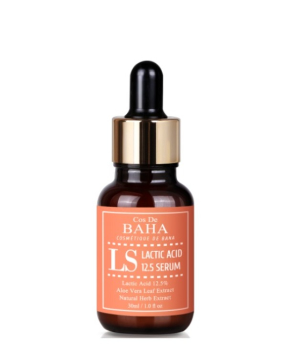 Cos De BAHA LS Lactic Acid 12.5% Serum сироватка з молочною кислотою для сяйва та гладкості шкіри, 30 мл