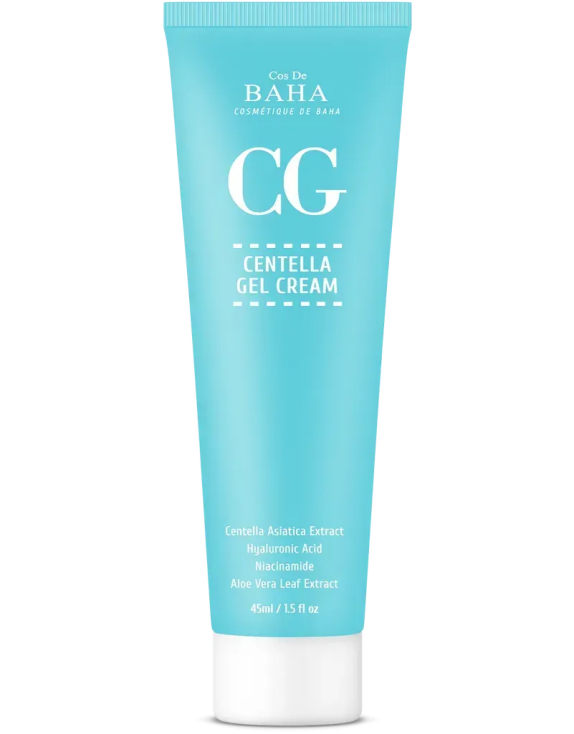 Cos De Baha Centella Gel Cream заспокійливий крем з центелою для чутливої шкіри, 45 мл