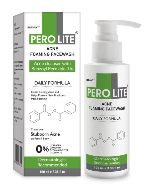Perolite Cleansing Wash 1% Очищуючий засіб для вмивання для проблемної шкіри, 100 мл