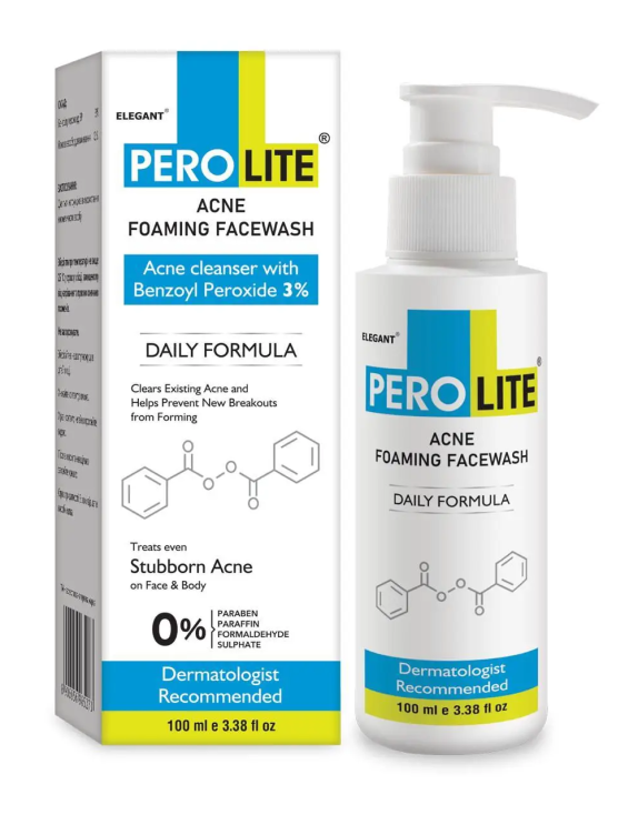 Perolite Cleansing Wash 3% Очищуючий засіб для вмивання для проблемної шкіри, 100 мл
