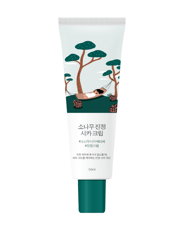 ROUND LAB Pine Calming Cica Cream Заспокійливий крем для обличчя з центелою та сосною, 50 мл