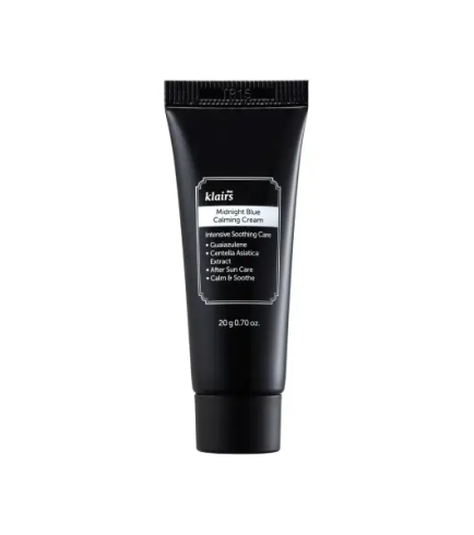 Dear, Klairs Midnight Blue Calming Cream Заспокійливий нічний крем для обличчя, 20 мл