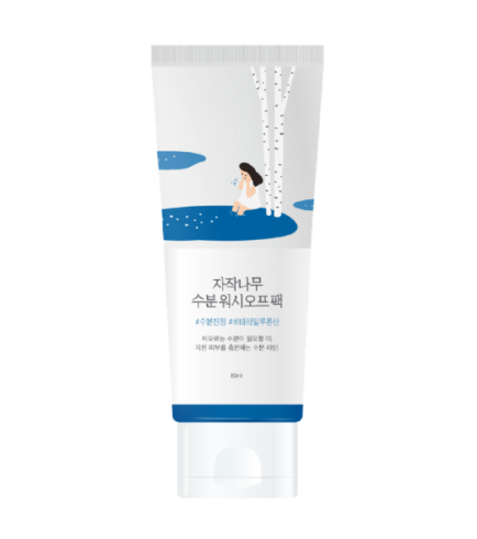 ROUND LAB Birch Juice Moisturizing Washoff Pack Зволожуюча маска для обличчя з березовим соком, 80 мл