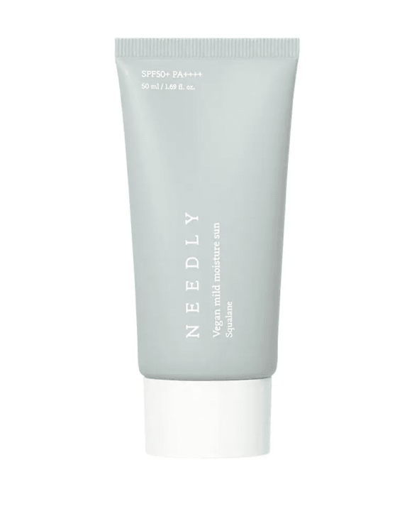 Needly Vegan Mild Moisture Sun SPF50+ PA++++ Зволожуючий сонцезахисний крем для обличчя зі скваланом, 50 мл