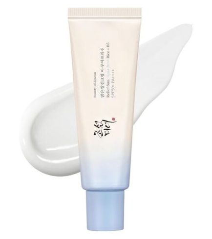 Beauty of Joseon Relief Sun Aqua-Fresh Rice + B5 SPF50+ PA++++ Легкий зволожуючий сонцезахисний крем для обличчя з рисом та вітаміном B5, 50 мл