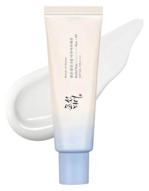 Beauty of Joseon Relief Sun Aqua-Fresh Rice + B5 SPF50+ PA++++ Легкий зволожуючий сонцезахисний крем для обличчя з рисом та вітаміном B5, 50 мл