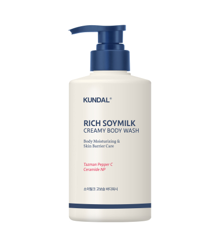 Kundal Rich Soymilk Creamy Body Wash Mellow Vanilla Зволожуючий гель для душу з ароматом ванілі, 500 мл