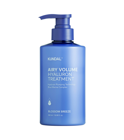 Kundal Airy Volume Hyaluron Treatment Blossom Breeze Зволожуючий кондиціонер-маска для об’єму волосся з гіалуроновою кислотою, 500 мл